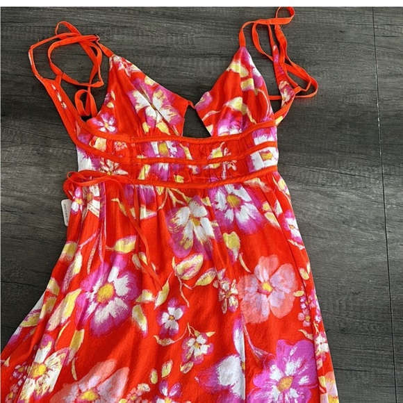 NWT FREE PEOPLE WISTERIA FLORAL MAXI DRESS - Picture 6 of 8